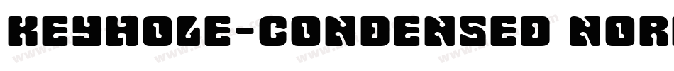 Keyhole-Condensed Normal字体转换